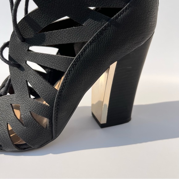 Call It Spring Lace Up Block Heels - Picture 8 of 8